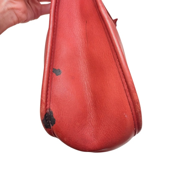 Coach vintage 9950 red leather Janice legacy messenger bag - Picture 3 of 16